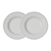 PotteryJo Daria syvä lautanen Ø 26 cm, 2-pakkaus Cotton white shiny