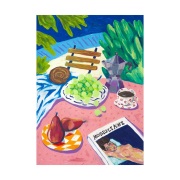 Paper Collective Modigliani in the Garden -juliste 50 x 70 cm