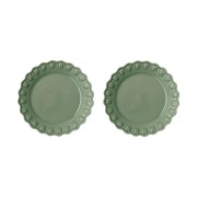 PotteryJo Tulipa leipälautanen Ø20 cm 2-pakkaus Verona green