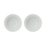 PotteryJo Tulipa syvä lautanen Ø23 cm 2-pakkaus White