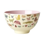 RICE Rice melamiinikulho small Sweet Jungle Print-Soft Pink