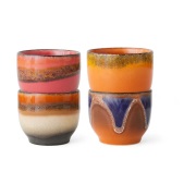 HKliving 70's kuppi 25 cl 4 kpl Java