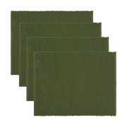 Linum Uni pöytätabletti 35x46 cm 4-pack Tumma oliivinvihreä