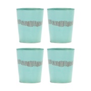 Serax Ottolenghi Feast teekuppi 33 cl 4-pakkaus Azure stripes-red