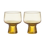 Iittala Solare lasi jalalla 29 cl 2-pack. Tulikulta