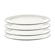 Serax Silhouette oval lautanen S 10x18,5 cm 4 kpl White