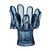 Kosta Boda Solros kynttilänjalka pyöreä lasi 11,5 cm Sininen