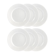 Rörstrand Swedish Grace asetti 17 cm, 6 kpl snow (valkoinen) Swedish G...