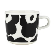 Marimekko Unikko kahvikuppi 20 cl Musta-valkoinen