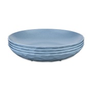 Koziol Club syvä lautanen Ø22 cm 4-pack biokierrätysmuovi Nature flowe...