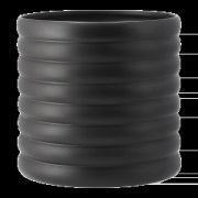 DBKD Mud ruukku, musta XL, Ø 27 cm