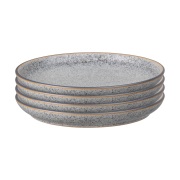 Denby Studio Grey lautanen 21 cm, 4-pakkaus Graniitti