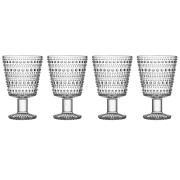 Iittala Kastehelmi jalallinen juomalasi 26 cl, 4-pakkaus Kirkas