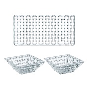 Nachtmann Bossa Nova tarjoilusetti, 3 osaa Kirkas