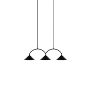 Globen Lighting Curve riippuvalaisin 3 Musta