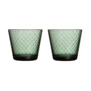 Iittala Tundra juomalasi 29 cl 2-pakkaus Männynvihreä