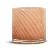 Byon Calore kynttilälyhty-maljakko M Ø15 cm Vaaleanpunainen-beige