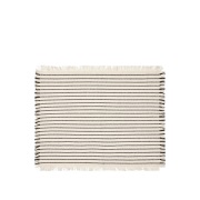 Broste Copenhagen Elouise lautasalusta 41,5x32 cm Luunvalkoinen-musta