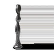 Ferm Living Gale kynttilänjalka 38 cm Blackened Aluminium