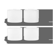 Ferm Living Ripple lasi matalat 4-pack Frosted