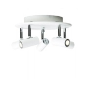 Belid Cato 5-spotlight kattokohdevalaisin Ø24 cm Valkoinen