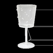 Olsson & Jensen Venetsia viinilasi Valkoiset pilkut