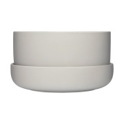 Iittala Nappula ruukku aluslautasella Ø24 cm k13 cm Vaaleanharmaa