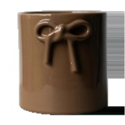 DBKD Bow ruukku Ø14 cm Shiny nougat