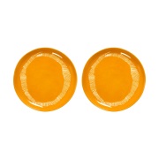 Serax Ottolenghi Feast lautanen M Ø22,5 cm 2-pakkaus Yellow stripes-wh...