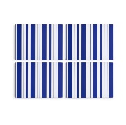 Spode Steccato pöytätabletit 30x40 cm 4 kpl Sinivalkoinen