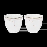 Wik & Walsøe Julemorgen Girlandi muki 2-pack 20 cl Valkoinen