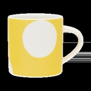 Arabia Vuokko muki 35 cl Kraklee keltainen