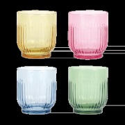 Aida Aida juomalasi 33 cl 4 osaa Amber, punainen, vaaleansininen, vihr...