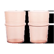 Ferm Living Boya juomalasi korkea 45 cl 2-pack. Blush