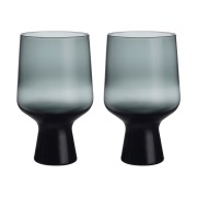 Iittala Solare lasi jalalla 40 cl 2-pack Teräksenvärinen.