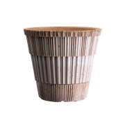 Bergs Potter Atlas raw ruukku aluslautasella Rosa, Ø21 cm