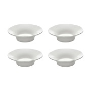 Serax Silhouette syvä sivulautanen S Ø10,5 cm. 4 kpl White