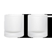 Ferm Living Ripple tumbler lasi 25 cl 2-pack Kirkas