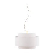 Globen Lighting Noah riippuvalaisin Ø50 cm Bouclé valkoinen