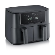 Severin Severin Air-Fryer Dual 2x FR 2463 4 litraa Musta