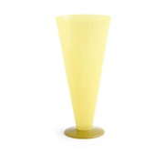HAY Conical maljakko Yellow-lime green, large