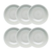 Rörstrand Swedish Grace syvä lautanen 6-pakkaus Dimma (harmaa)