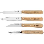 Opinel  Essentials-yrttiveitsisetti, 4 osaa, pyökki