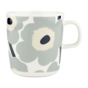 Marimekko Unikko muki 4 dl, valkoinen/harmaa/hiekka/sininen