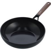 GreenPan Eco Smartshape wokkipannu 28 cm, dark wood