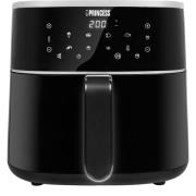 Princess Airfryer 6 litraa, musta/hopea