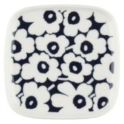 Marimekko Pikkuinen Unikko lautanen 10 cm, sininen/valkoinen