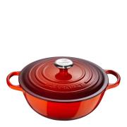 Le Creuset - Valurautapata pyöreä 32 cm 7 L Cerise