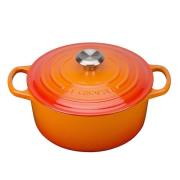 Le Creuset - Signature Valurautapata pyöreä 24 cm 4,2 L Volcanic