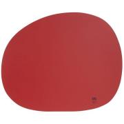Aida - Raw Glass Bead Organic Pöytätabletti 33,5x41 cm Very Berry Red